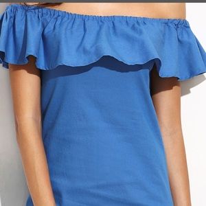 Ruffled Denim Dress
